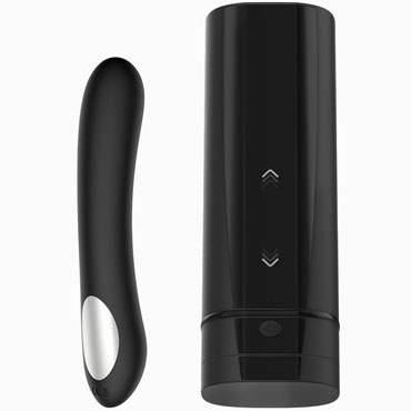 Kiiroo Onyx+ & Pear2, черный, Интерактивный набор для секса на расстоянии, мастурбатор + вибратор