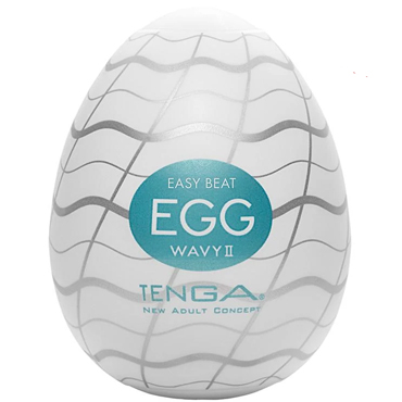 Tenga Egg Wavy II, Мастурбатор с рельефом в виде волн