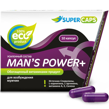 SuperCaps Man's Power+, 10 + 1 капсул, Средство возбуждающее для мужчин