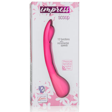 California Exotic Impress Scoop, розовый - Гибкий вибратор - купить в секс шопе