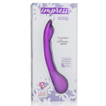 California Exotic Impress Scoop, фиолетовый - Гибкий вибратор - купить в секс шопе