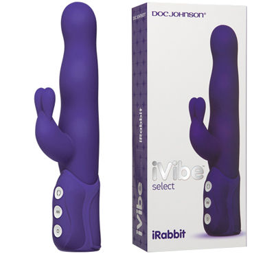 Doc Johnson iVibe Select iRabbit, фиолетовый, Вибратор с клиторальным отростком