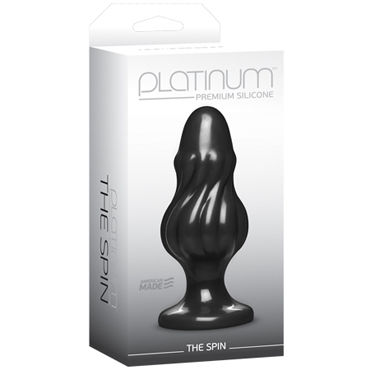 Doc Johnson Platinum Premium Silicone The Spin - Анальная пробка - купить в секс шопе