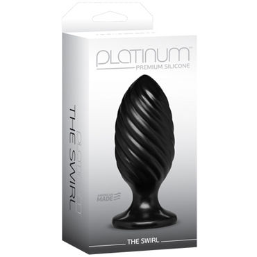 Doc Johnson Platinum Premium Silicone The Swirl - Анальная пробка - купить в секс шопе