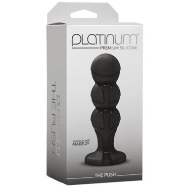 Doc Johnson Platinum Premium Silicone The Push - Анальная пробка - купить в секс шопе