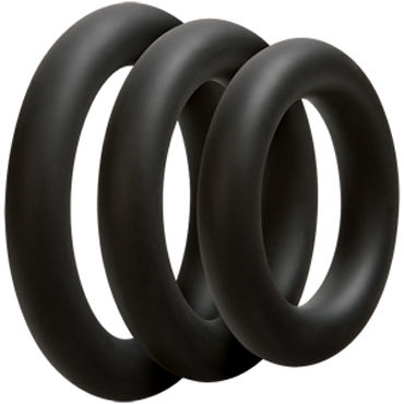 Doc Johnson Optimale 3 C-Ring Set Thick, черные - фото, отзывы