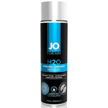 JO For Men H2O Cooling, 120 мл, Мужской охлаждающий лубрикант на водной основе