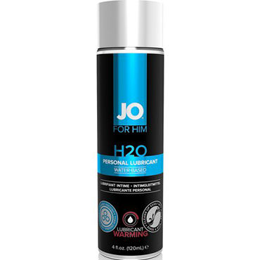 JO For Men H2O Warming, 120 мл, Мужской согревающий лубрикант на водной основе