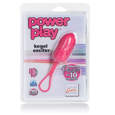 California Exotic Power Pla Kegel Exciter, розовое - Компактное виброяйцо - купить в секс шопе
