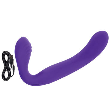 California Exotic Rechargeable Silicone Love Rider Strapless Strap-On, фиолетовый - фото, отзывы