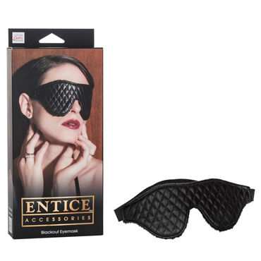 California Exotic Entice Blackout Eyemask, Плотная маска на глаза