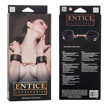 California Exotic Entice Universal Cuff Links - Наручники с металлической застежкой - купить в секс шопе