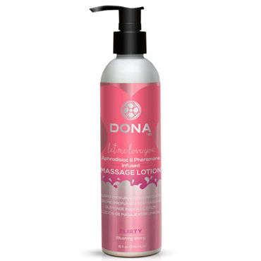 Dona Massage Lotion Flirty Aroma Blushing Berry, 235 мл, Увлажняющий лосьон для массажа с ароматом "Флирт"