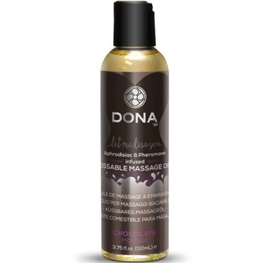 Dona Kissable Massage Oil Chocolate Mousse, 110 мл, Ароматическое массажное масло шоколад