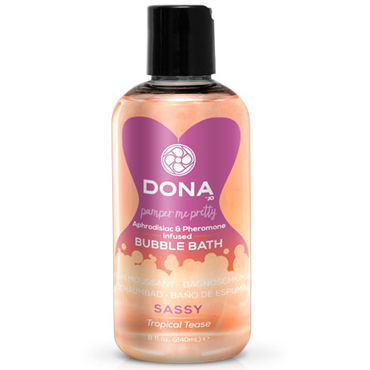 Dona Bubble Bath Sassy Aroma Tropical Tease, 240 мл, Пена для ванны с ароматом "Страсть"
