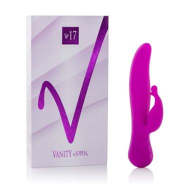 Vanity by Jopen Vr17, фиолетовый, Перезаряжаемый вибромассажер с клиторальной стимуляцией и ротацией