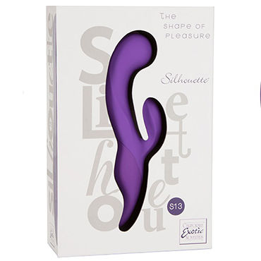 California Exotic Silhouette S13, фиолетовый, Перезаряжаемый массажер точки G и клитора