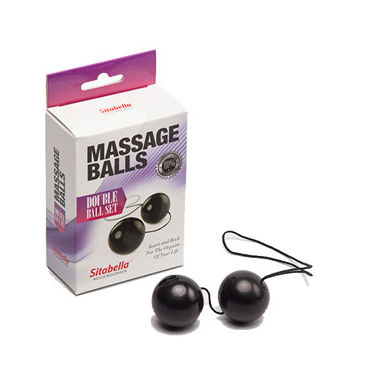 Sitabella Massage Balls Double Ball Set, черный, Шарики массажные