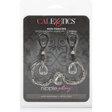 California Exotic Nipple Play Non-Piercing Nipple Chain Jewelry Crystal - фото, отзывы