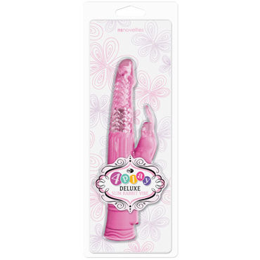 NS Novelties Deluxe Slim Rabbit, розовый - Хай - тек вибромассажер - купить в секс шопе