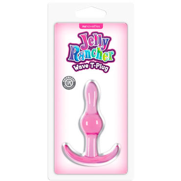 NS Novelties Jelly Rancher Wave T-Plug, розовая - фото, отзывы