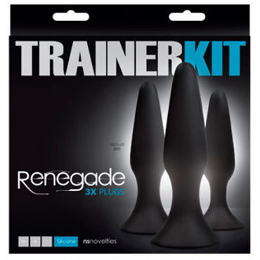 NS Novelties Renegade 3x Plugs Trainer Kit, черные - фото, отзывы