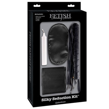Pipedream Silky Seduction Kit, черный, Набор для интимных удовольствий
