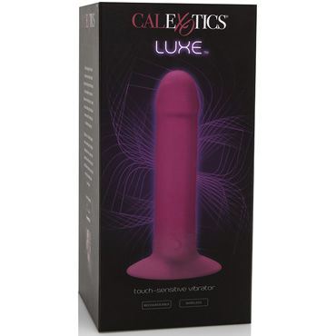 California Exotic Luxe Touch Sensitive Vibrator, розовый, Фаллоимитатор перезаряжаемый