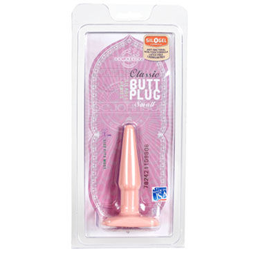 Doc Johnson Butt Plug Small телесный - Анальная пробка с гладкой поверхностью - купить в секс шопе