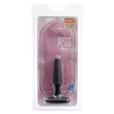 Doc Johnson Butt Plug Small черный - Анальная пробка с гладкой поверхностью - купить в секс шопе