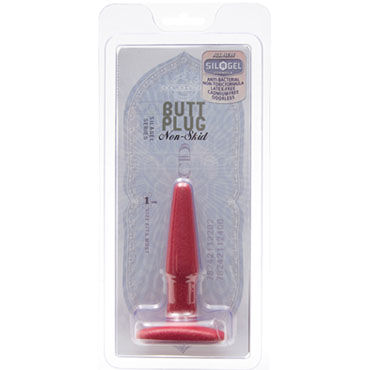 Doc Johnson Butt Plug Small, красный - Анальная пробка с шероховатой поверхностью - купить в секс шопе