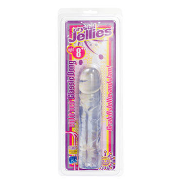 Doc Johnson Сrystal Jellies Classic - Классический фаллоимитатор - купить в секс шопе