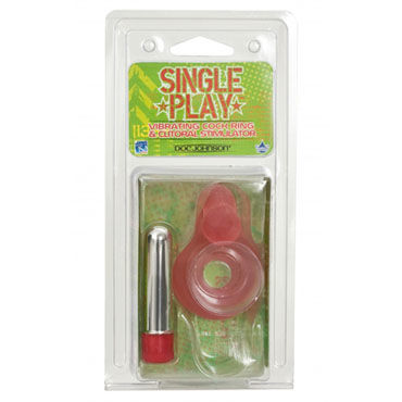Doc Johnson Single Play - Эрекционное кольцо с вибрацией - купить в секс шопе