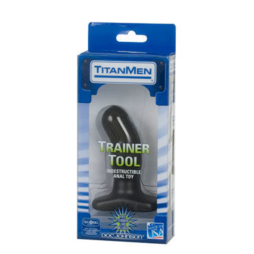 Doc Johnson Trainer Tool 11 см - Анальный стимулятор с двумя степенями шероховатости - купить в секс шопе