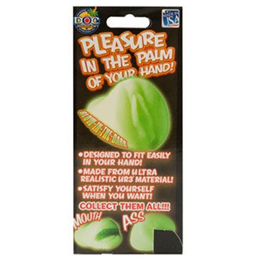 Doc Johnson Palm Pal, зеленый, Светящийся мастурбатор-вагина и другие товары Doc Johnson с фото