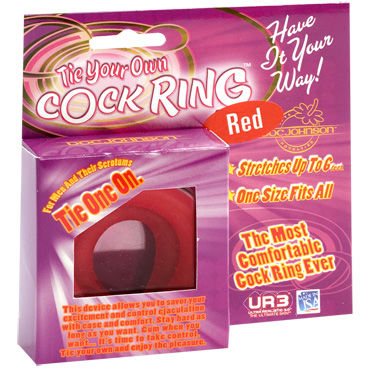 Doc Johnson Cock Ring, красный - Утяжка для мошонки и пениса - купить в секс шопе