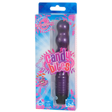 Doc Johnson Candy Bites, фиолетовый - Вибратор для вагинальной и анальной стимуляции - купить в секс шопе