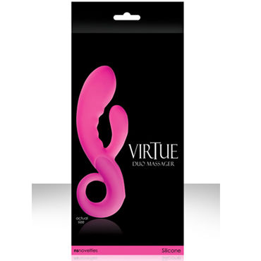 NS Novelties Virtue Duo, розовый, Вибратор с двойной стимуляцией