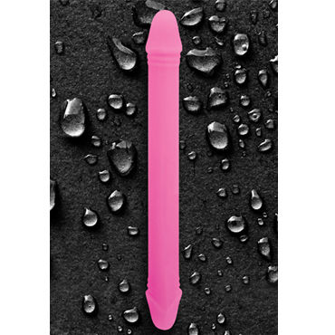 NS Novelties Esprit 14, розовый - Литой двухсторонний фаллоимитатор - купить в секс шопе