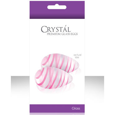 NS Novelties Crystal Kegel Eggs, прозрачный, Вагинальные шарики из стекла