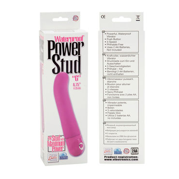California Exotic Power Stud G, розовый - Вибростимулятор с воздействием на точку G - купить в секс шопе