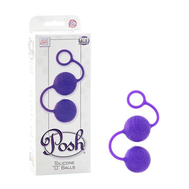 California Exotic Posh Silicone “O” Balls, фиолетовый, Вагинальные шарики