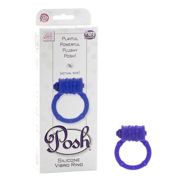 California Exotic Posh Silicone Vibro Rings, фиолетовый, Эрекционное кольцо с виброэлементом