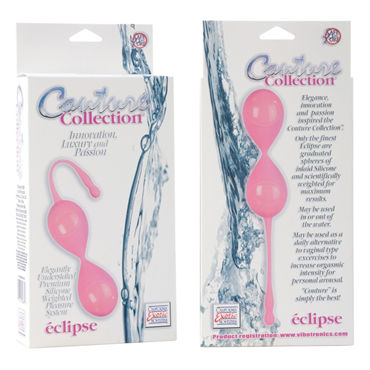 California Exotic Couture Collection Eclipses, розовые - Вагинальные шарики оригинальной формы - купить в секс шопе