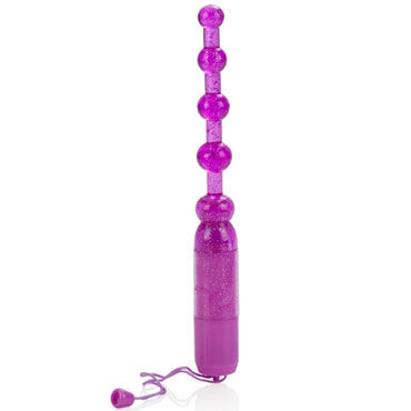 California Exotic Vibrating Pleasure Beads, фиолетовая - фото, отзывы