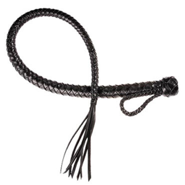 Sitabella Змея, черная, Плеть с жесткой рукояткой