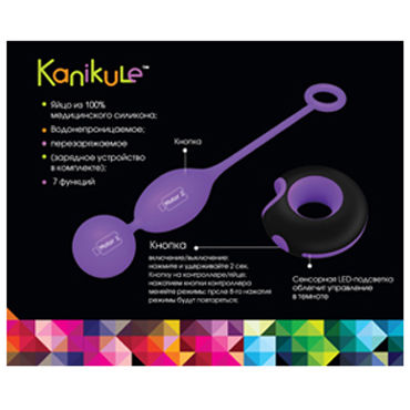 Kanikule виброяйцо - С двумя виброэлементами - купить в секс шопе