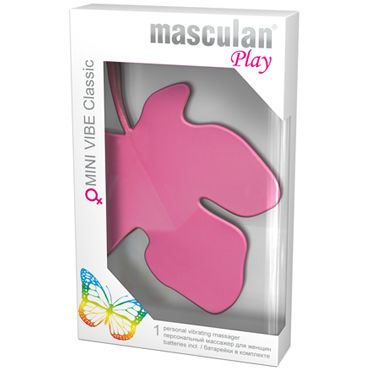 Masculan Mini Vibe Classic, розовый, Стимулятор клитора в виде листочка
