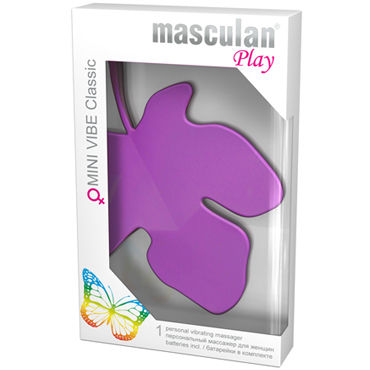 Masculan Mini Vibe Classic, фиолетовый, Стимулятор клитора в виде листочка