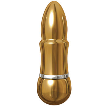Pipedream Pure Aluminium Gold Small - Эксклюзивный вибратор небольшого размера - купить в секс шопе